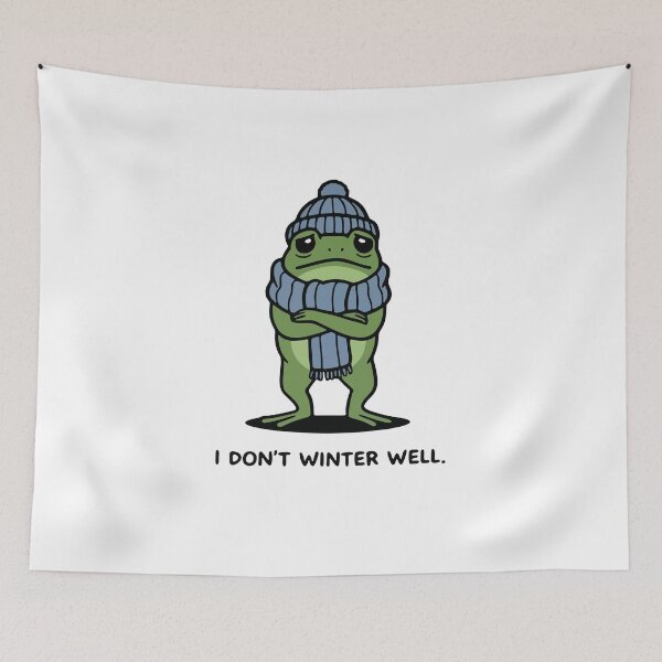 Item preview, Cute Frog Hating the Cold designed and sold by Floomart.