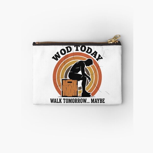 Item preview, Vintage Retro WOD Today Walk Tomorrow Maybe Crossfit designed and sold by HoruxDesign.