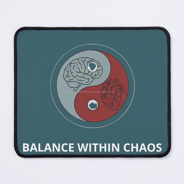 Item preview, Balance Within Chaos – Yin Yang, Brain & Heart Peace Design designed and sold by saritta93.