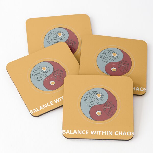Item preview, Balance Within Chaos – Yin Yang, Brain & Heart Peace Design designed and sold by saritta93.