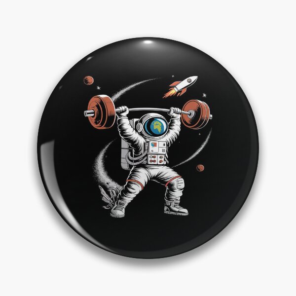 Item preview, Astronaut Space Weightlifting Fitness Gym Workout Men  designed and sold by MarryIsMonth.