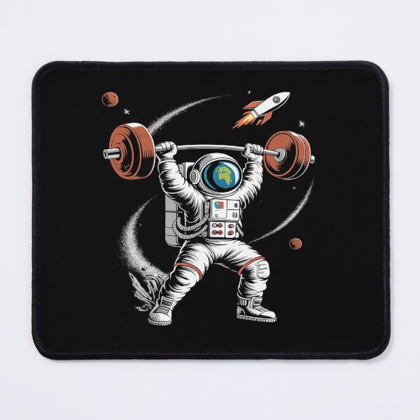 Item preview, Astronaut Space Weightlifting Fitness Gym Workout Men designed and sold by MarryIsMonth.