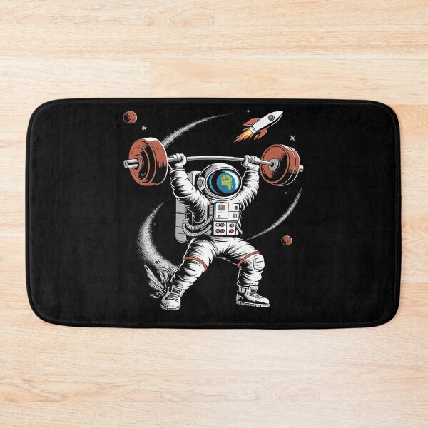 Item preview, Astronaut Space Weightlifting Fitness Gym Workout Men  designed and sold by MarryIsMonth.