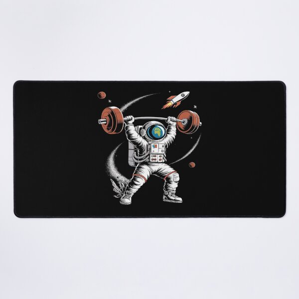 Item preview, Astronaut Space Weightlifting Fitness Gym Workout Men designed and sold by MarryIsMonth.