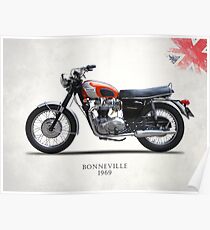 Bonneville T120 1969 Poster