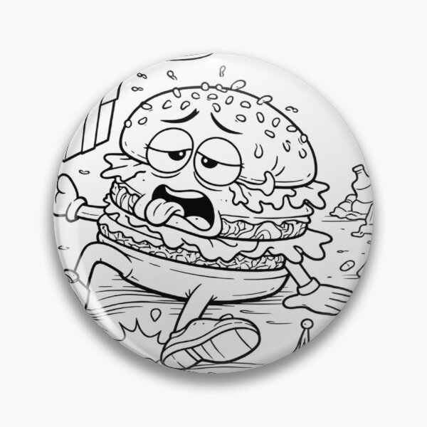 Artikelvorschau, Burger-Kater-Geburtstag entworfen und verkauft von ComedyInkFactor.
