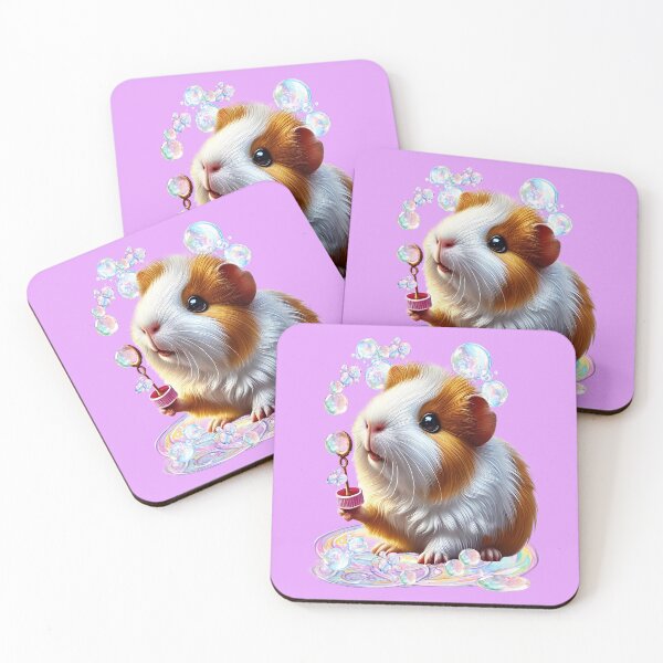Item preview, cute guinea pig blowing bubbles designed and sold by LoneAngel.
