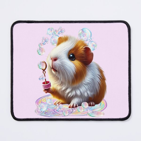 Item preview, cute guinea pig blowing bubbles designed and sold by LoneAngel.