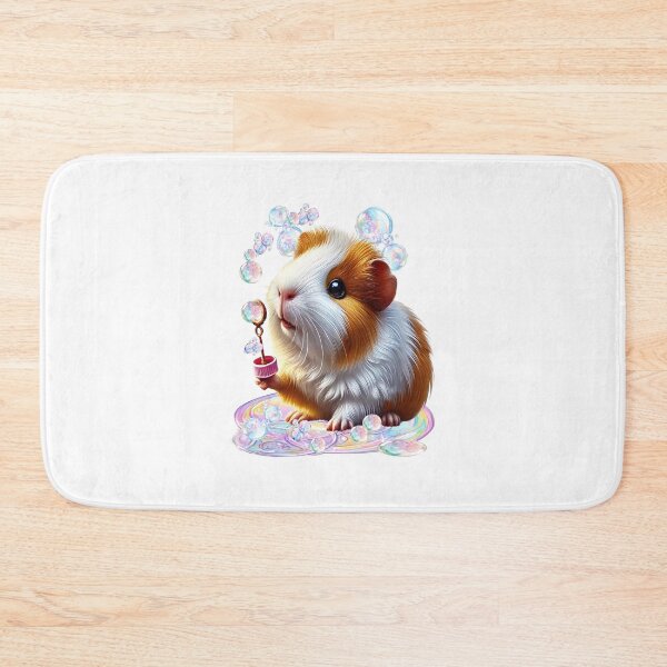 Item preview, cute guinea pig blowing bubbles designed and sold by LoneAngel.