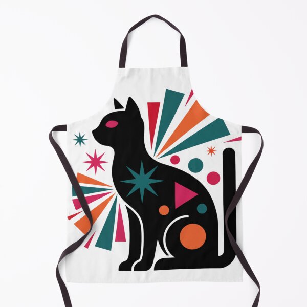 Item preview, Mid Century Modern Cat Atomic Era Retro Aesthetic designed and sold by HappySproutArt.