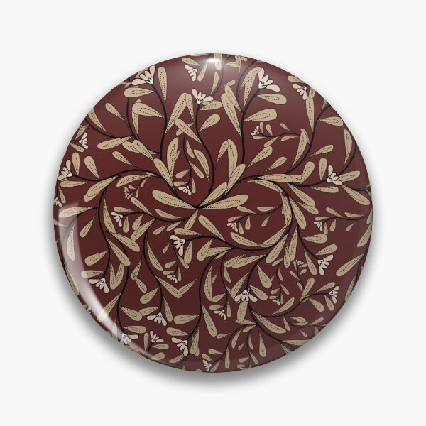 Item preview, Seamless vintage boho pattern in warm brown-red tones designed and sold by Line-Aura.