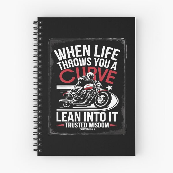 Item preview, When Life Throws You A Curve Lean Into It Biker  designed and sold by PowAcademy.