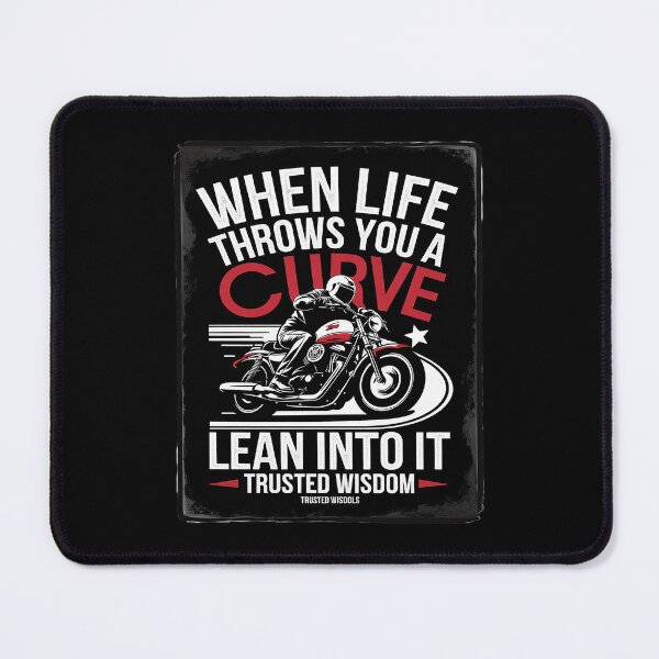 Item preview, When Life Throws You A Curve Lean Into It Biker designed and sold by PowAcademy.
