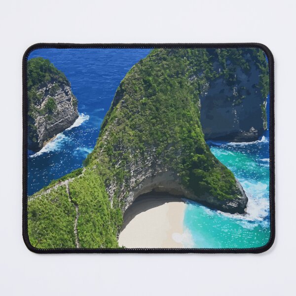 Item preview, Bali Landscape Illustration – Ocean Views designed and sold by PixelWaveBD.