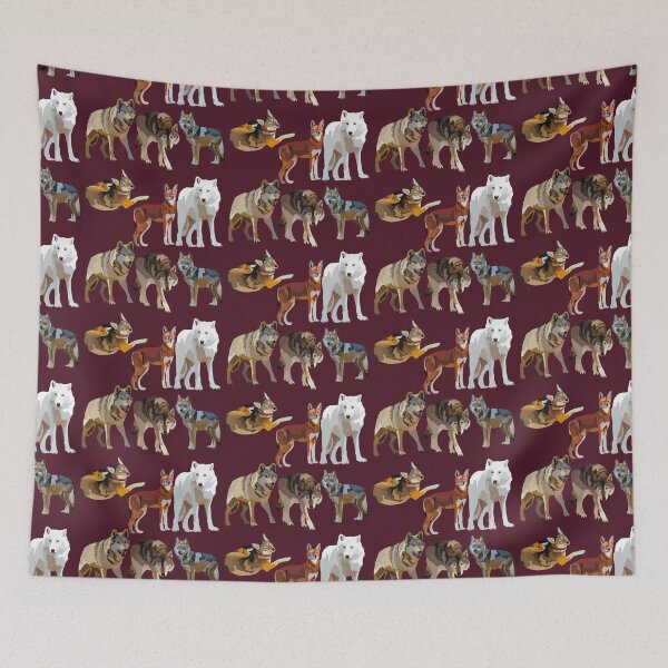 Item preview, W is for Wolf,Wolf Illustration – Majestic Wild Canine Wildlife Art designed and sold by PrettylittlepastelUk.