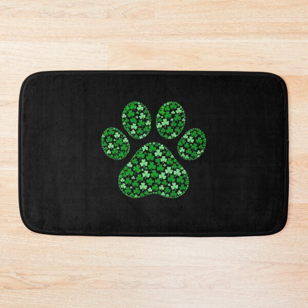 Item preview, St Patricks Day Dog Paw Four Leaf Clover Puppy Lover Shamrock designed and sold by clothesy7.