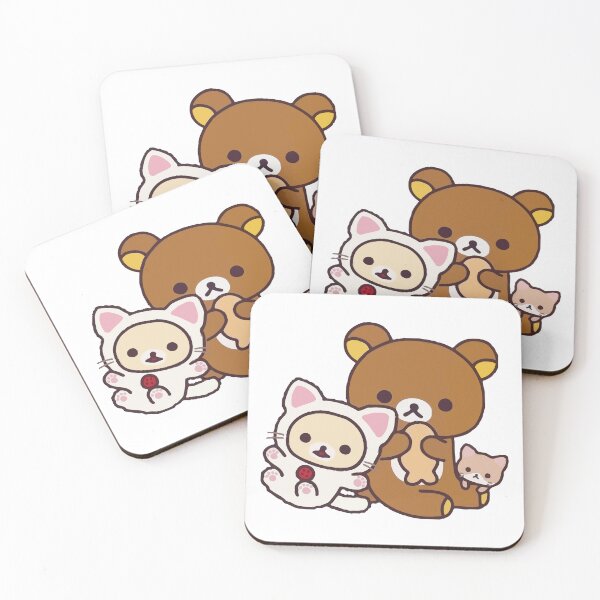 Item preview, Rilakkuma and Friends Cute Sitting Pose – Kawaii Cartoon Art designed and sold by timjgt.