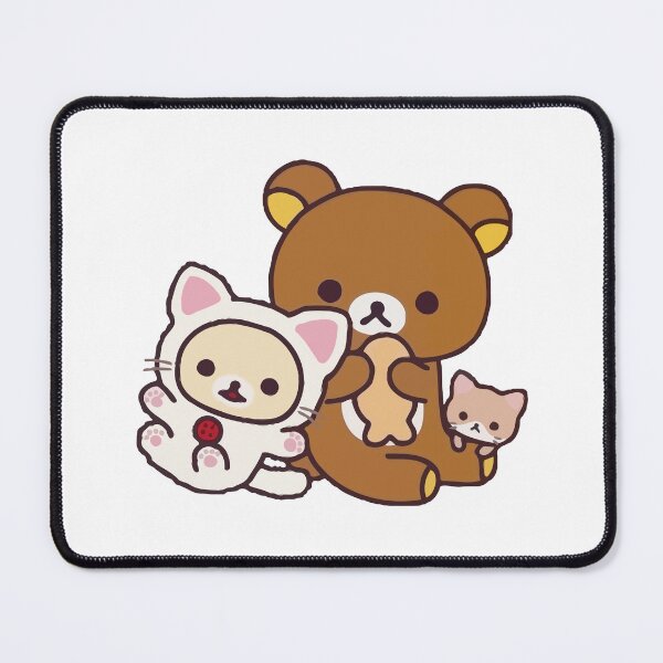 Item preview, Rilakkuma and Friends Cute Sitting Pose – Kawaii Cartoon Art designed and sold by timjgt.