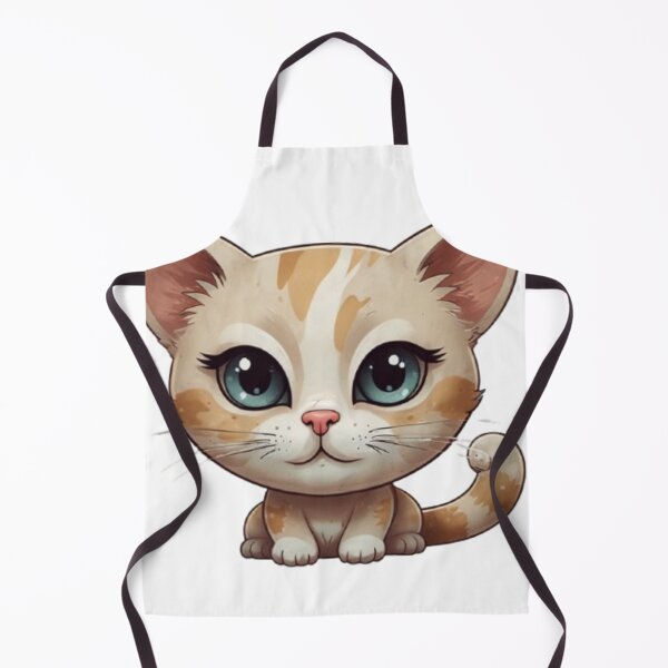 Artikelvorschau, Kawaii-Katze mit großen Augen, rothaarig – Niedliches Chibi-Kätzchen entworfen und verkauft von MiniPrintMagic.