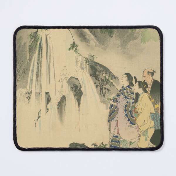 Item preview, Saishoku Kenbi – Kanbaku (Waterfall Viewing) in Edo Period Ukiyo-e designed and sold by Yohei-Studio.