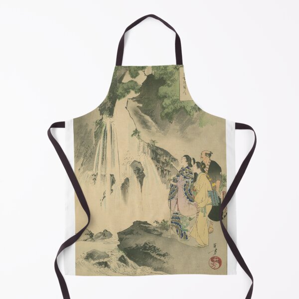 Item preview, Saishoku Kenbi – Kanbaku (Waterfall Viewing) in Edo Period Ukiyo-e designed and sold by Yohei-Studio.