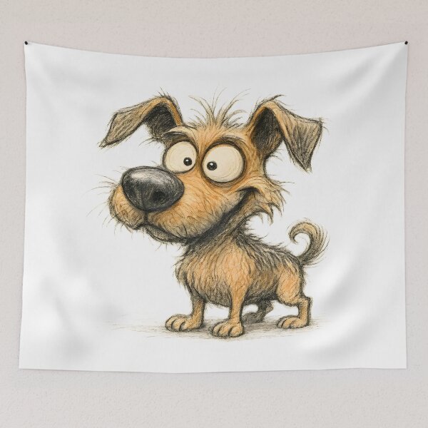 Item preview, Curious Funny Dog designed and sold by Yomere.