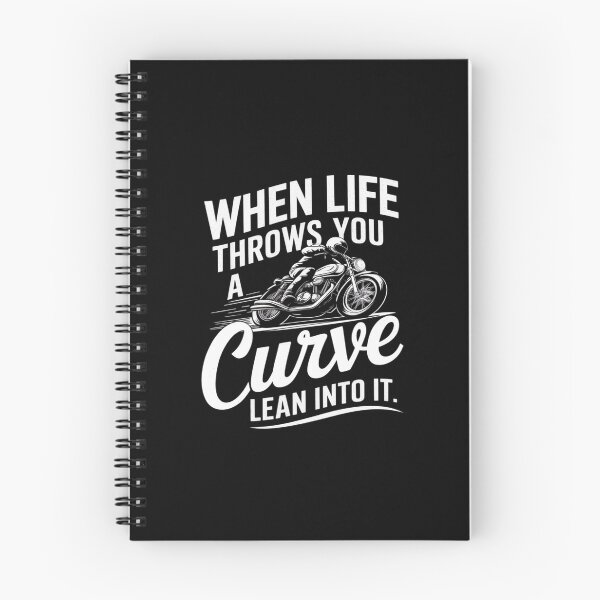 Item preview, When Life Throws You A Curve Lean Into It Motorcycle Biker3  designed and sold by AquaKiev.