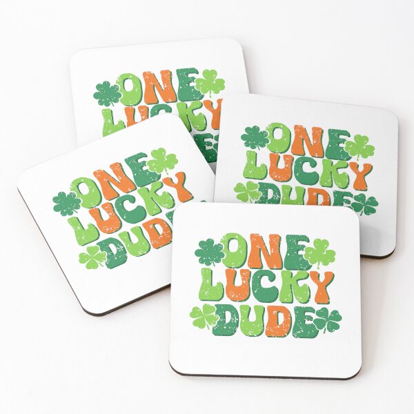 Item preview, One Lucky Dude, Retro St. Patrick's Day Clover, Cute St. Patty's designed and sold by stylishdzign.