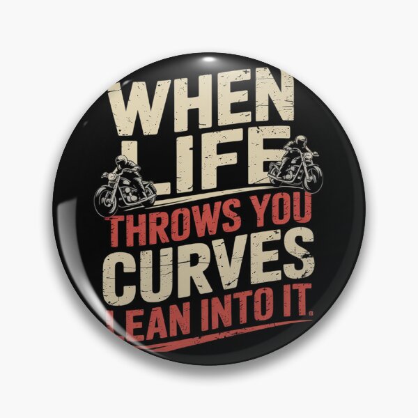 Item preview, When Life Throws You Curves Lean Biker  designed and sold by PowAcademy.