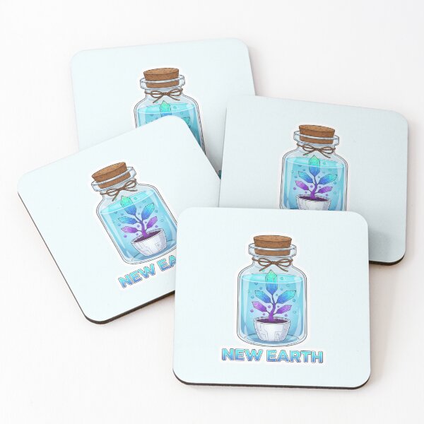 Item preview, New Earth: Digital Cottagecore Crystal Plant Terrarium designed and sold by GingyB.