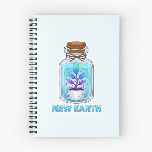 Item preview, New Earth: Digital Cottagecore Crystal Plant Terrarium designed and sold by GingyB.