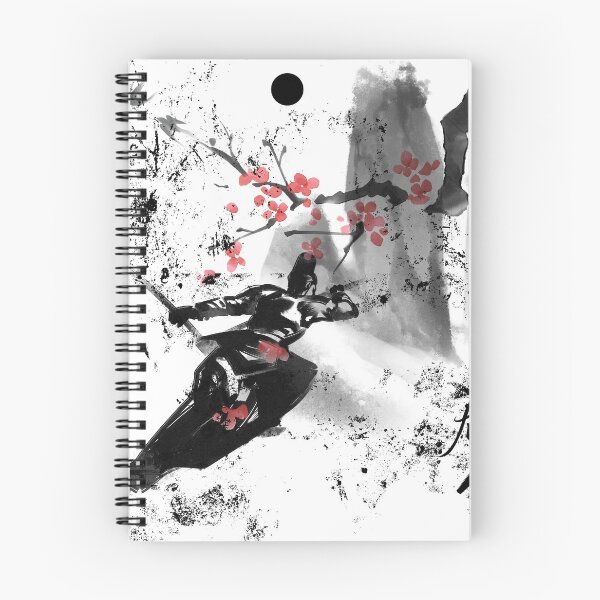 Item preview, Samurai Warrior in Motion - Sumi-e Ink Art designed and sold by Kanniax.