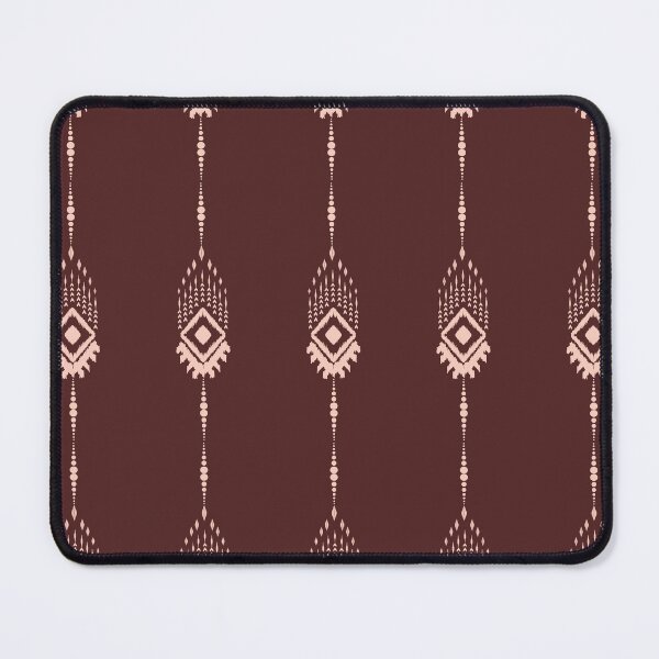 Item preview, Red geometric Ikat pattern designed and sold by Line-Aura.