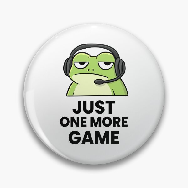 Item preview, Just One More Game Frog Gamer Funny Gaming T-Shirt designed and sold by Kewessthetic.