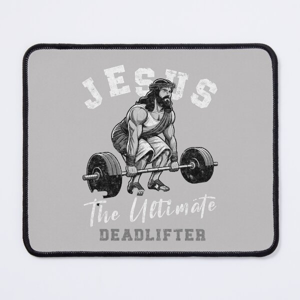 Item preview, Jesus The Ultimate Deadlifter Funny Christian Workout Gym religious designed and sold by MabelWells.