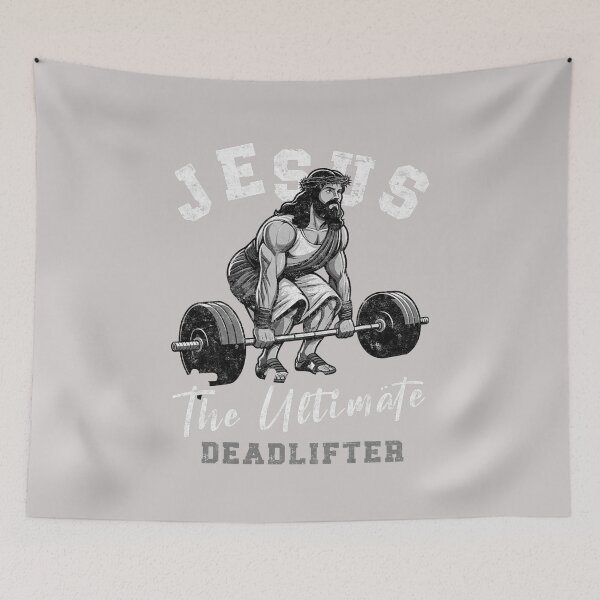 Item preview, Jesus The Ultimate Deadlifter Funny Christian Workout Gym religious designed and sold by MabelWells.