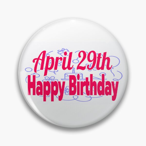 Item preview, Birthday April 29th designed and sold by Sujinthaiart.