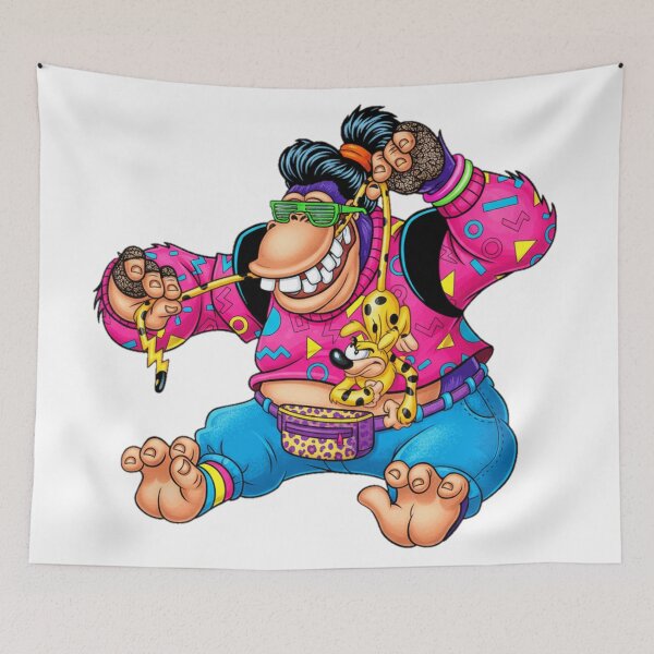 Item preview, 80s Retro Marsupilami Street Style Cartoon – Neon Vintage Pop Art Illustration designed and sold by MarsupilamiFans.