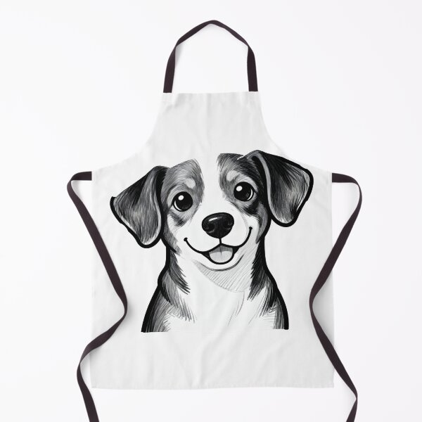 Item preview, Black And White Dog cute drawing designed and sold by Uglyandcute.