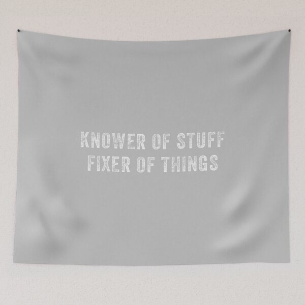Item preview, Knower of Stuff Fixer of Things Men Dad Funny Mechanic designed and sold by mjohnson9.
