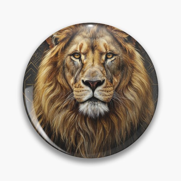 Item preview, African Lion Tribal Art  Ancestral Spirit & Savanna Power designed and sold by SavannaStrikes.