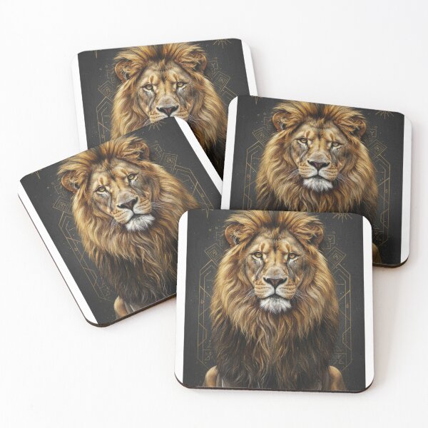 Item preview, African Lion Tribal Art  Ancestral Spirit & Savanna Power designed and sold by SavannaStrikes.