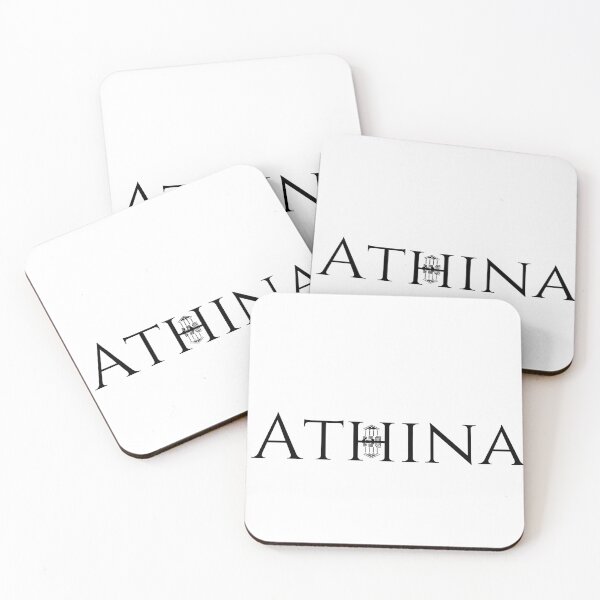 Item preview, Athina Typography Design with Parthenon | Greek Heritage Travel Art designed and sold by photo-travel.