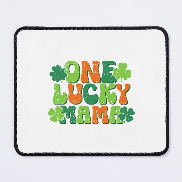 Item preview, One Lucky Mom Retro St. Patrick’s Day Clover – Cute Irish Gift for Mom designed and sold by stylishdzign.