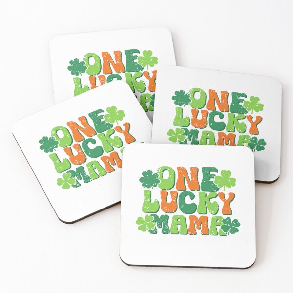 Item preview, One Lucky Mom Retro St. Patrick’s Day Clover – Cute Irish Gift for Mom designed and sold by stylishdzign.