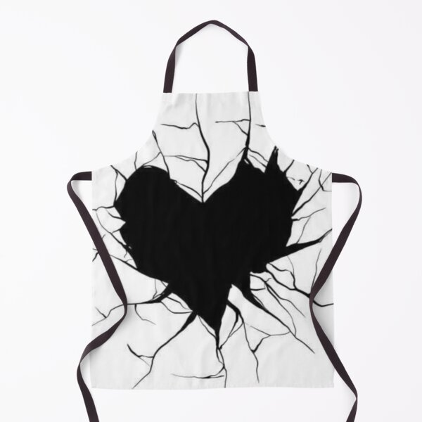 Item preview, Drawing of shattered black heart design designed and sold by NivyasArtistry.