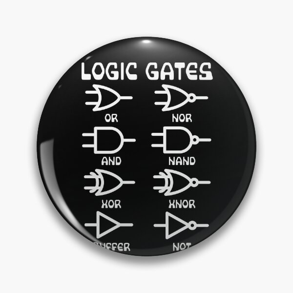 Item preview, Nerdy Logic Gates Diagrams Computer Science Teacher White Text designed and sold by MathWare MathClips.