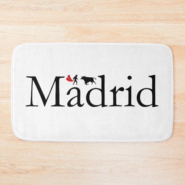 Item preview, Madrid Typography Design with Bull and Matador Silhouette | Spanish Culture Art designed and sold by photo-travel.