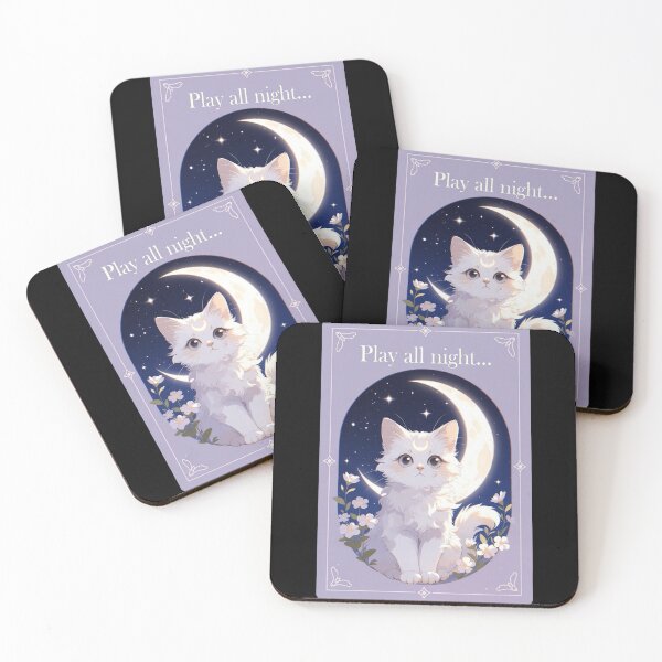 Item preview, Play All Night Cute Cat designed and sold by GrumpySableye.