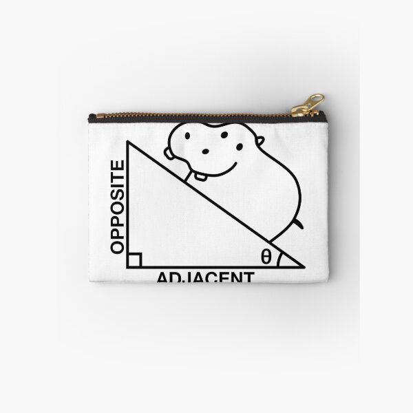Item preview, Funny Nerdy Opposite Adjacent Hippotenuse Trigonometry Math Teacher Black Text designed and sold by MathWare MathClips.